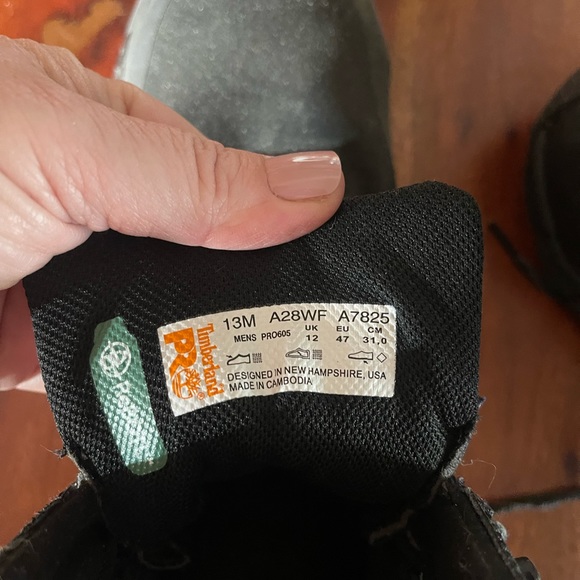 Timberland work books, men size 13 all black - Picture 6 of 6